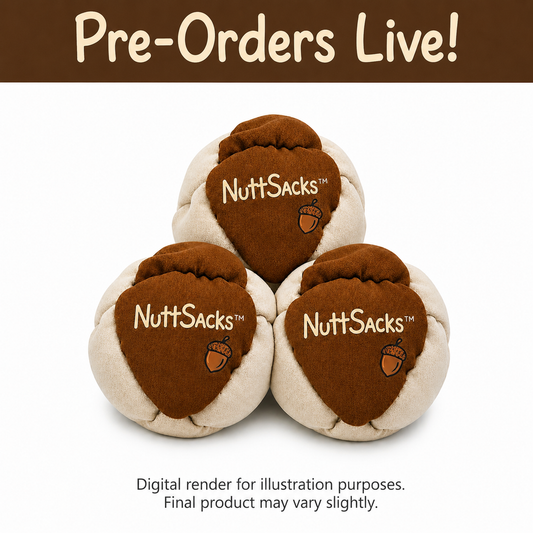 (3x Bundle) NuttSack 8 panel footbag